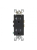 Leviton T5825 20 Amp, Tamper- Resistant, Decora Duplex Receptacle, Residential Grade, Brown
